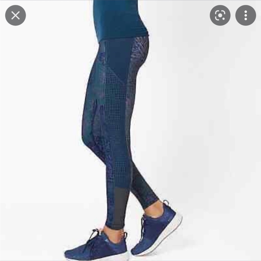 Sweaty Betty Zero Gravity Run Leggings Teal Sealife Print​​​​​​ in Large